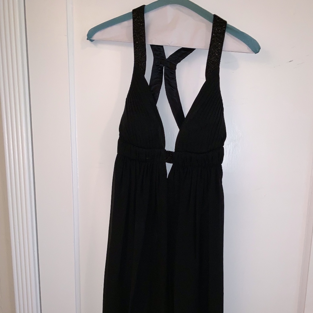 Backless Black Cocktail Dress Size 0